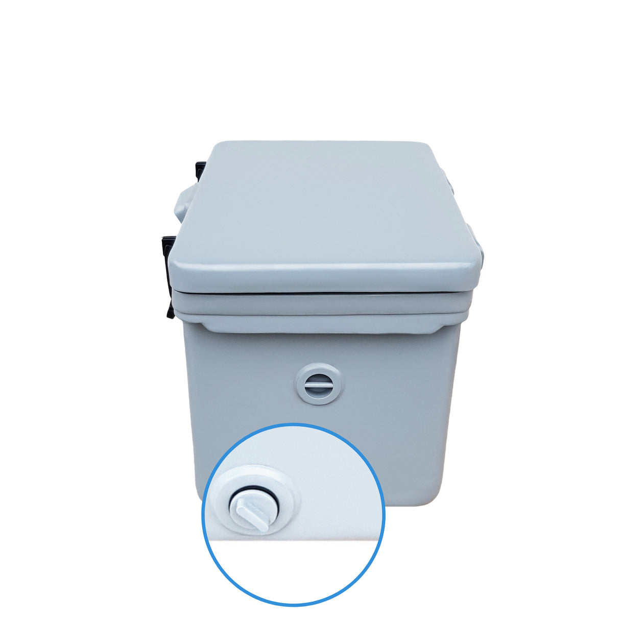 ICEY TEK Core Series replacement drain bung — fitted to cooler