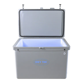 ICEY TEK 300L Core Series Cube hard cooler in grey, single lid, high capacity cooler for boats and commercial use
